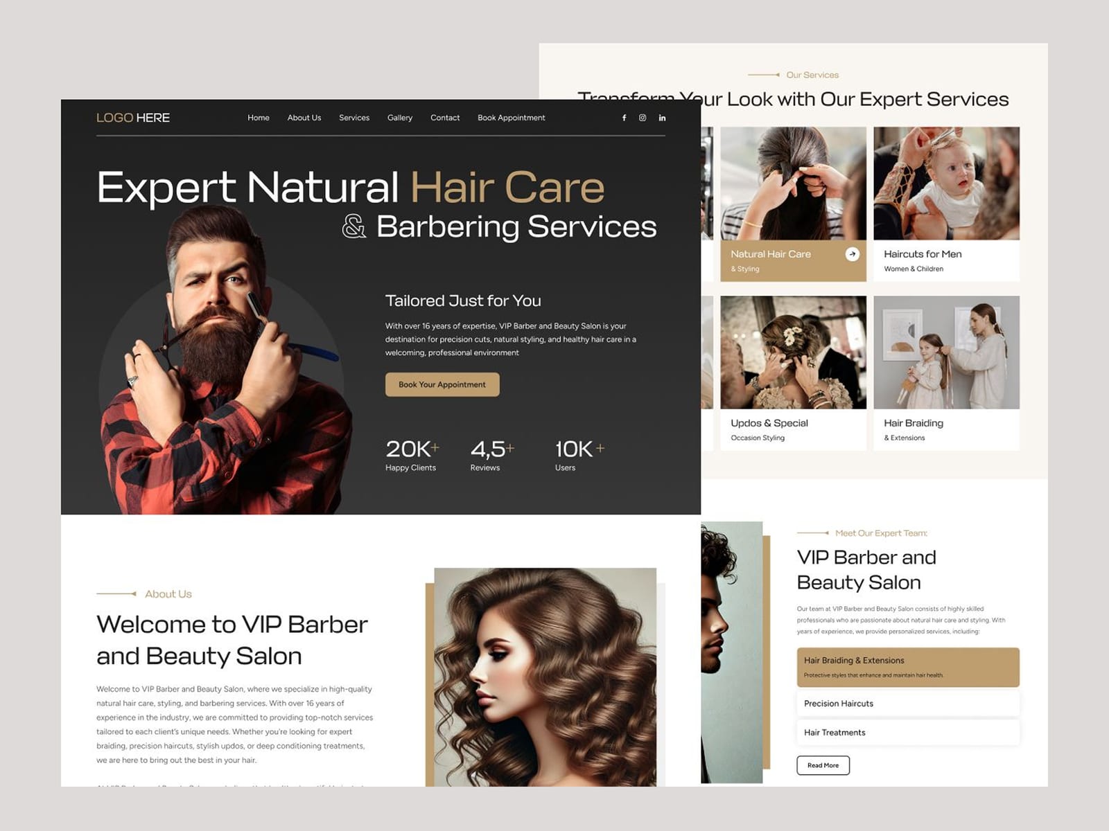 Expert Barber Shop — UI/UX