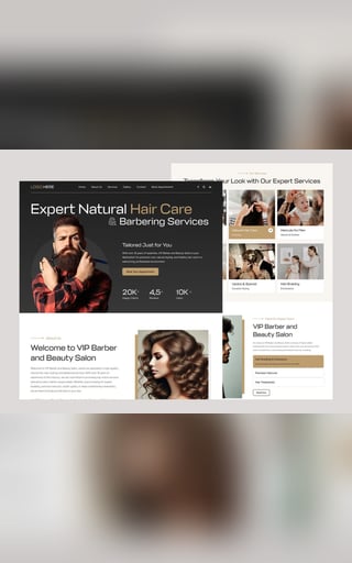 Expert Barber Shop — UI/UX — Patronus Pixels portfolio