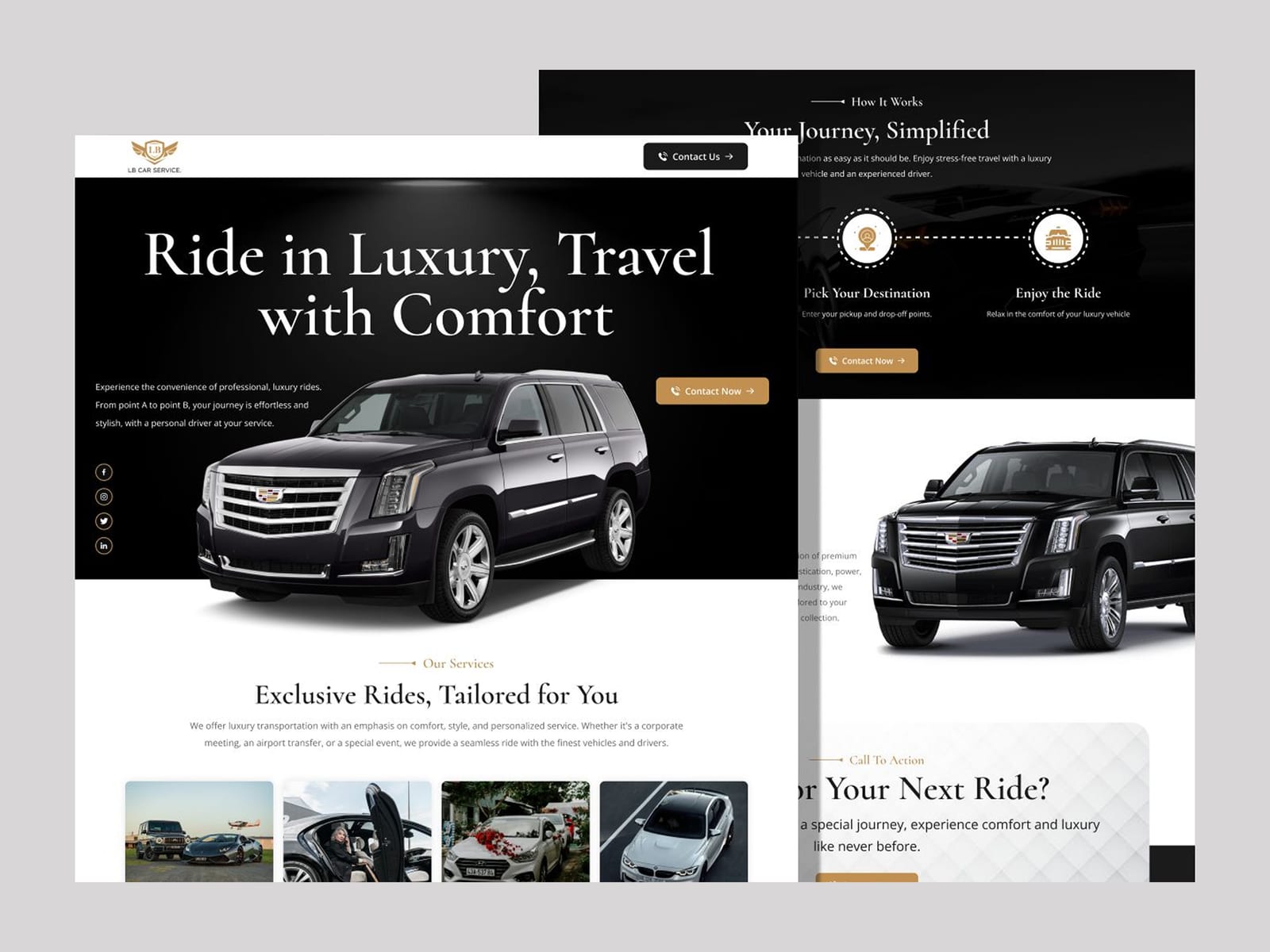 LB Car Services — UI/UX