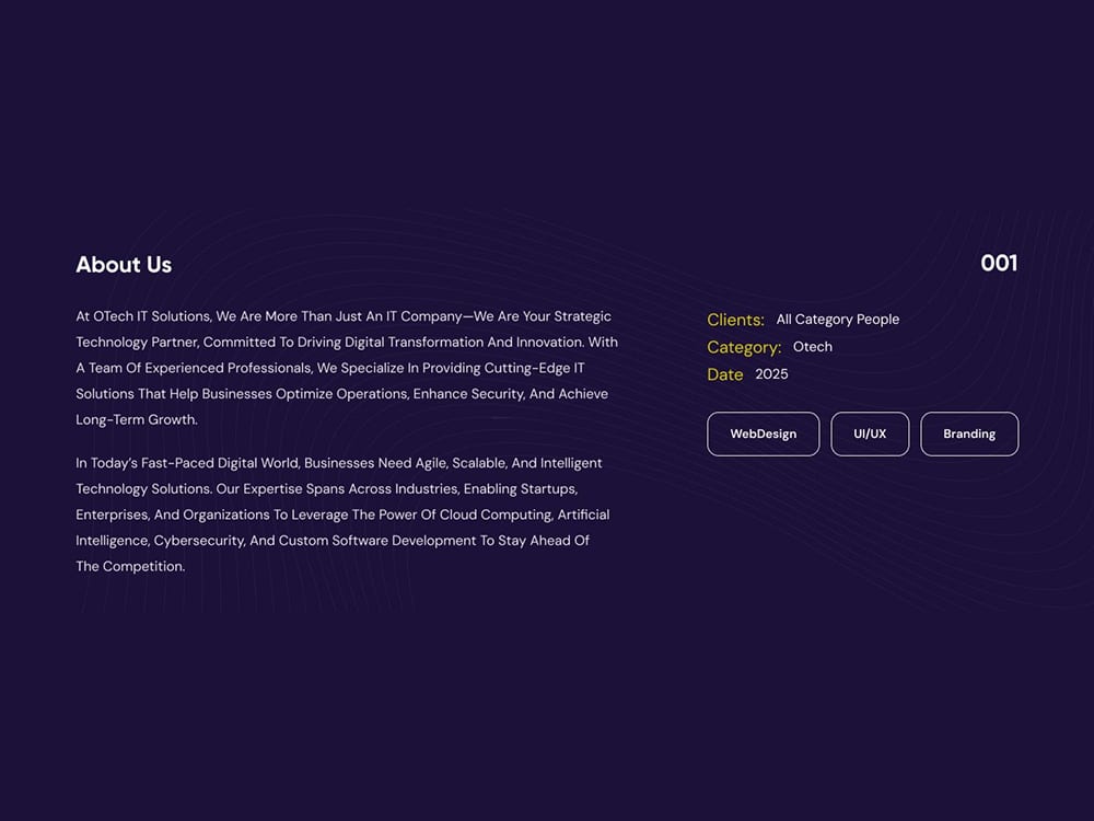 Otech Enterprises — UI/UX