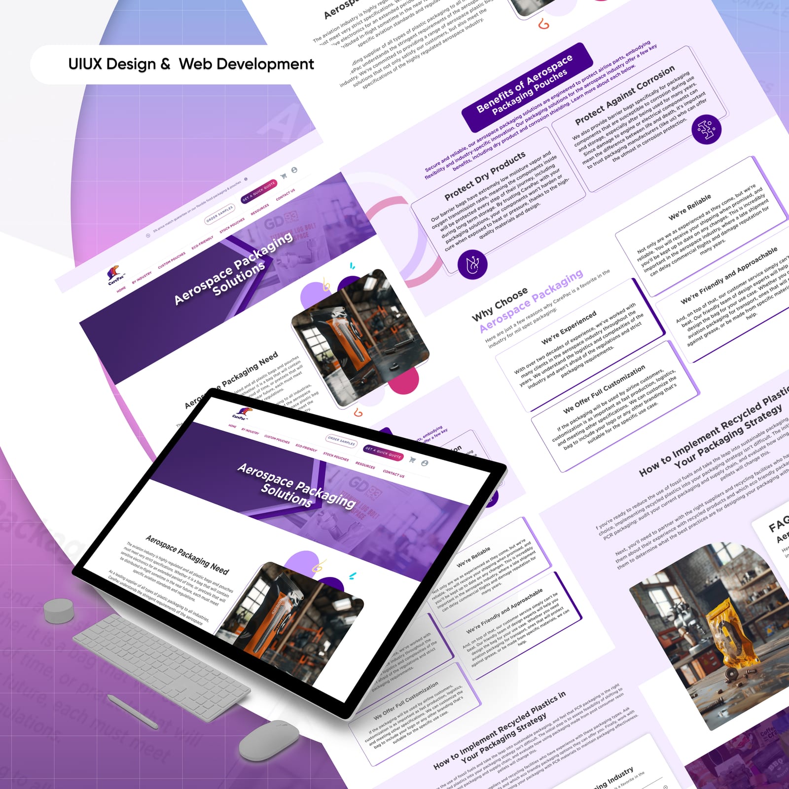Aerospace Packaging — Website Design