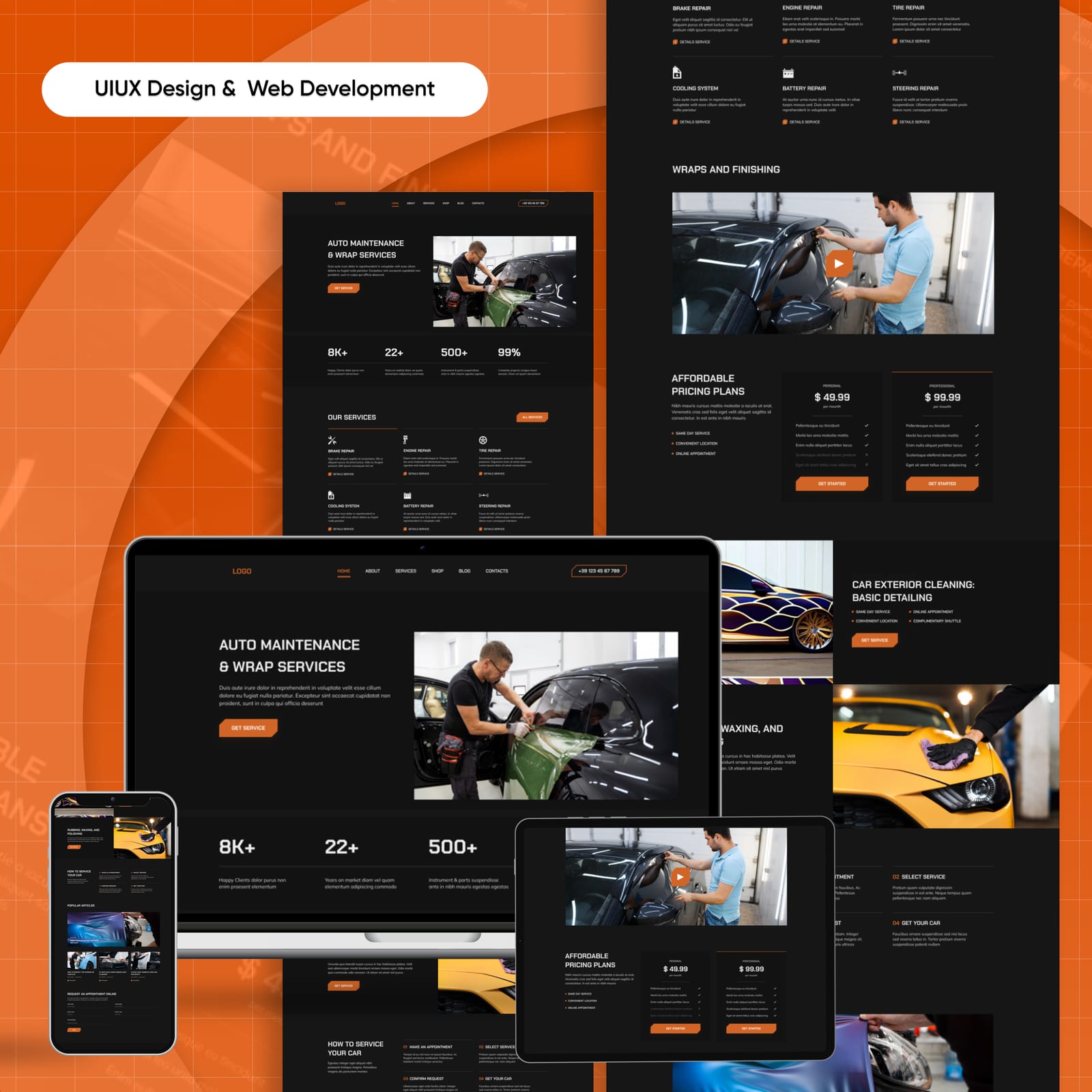 Automobile Website — Website Design